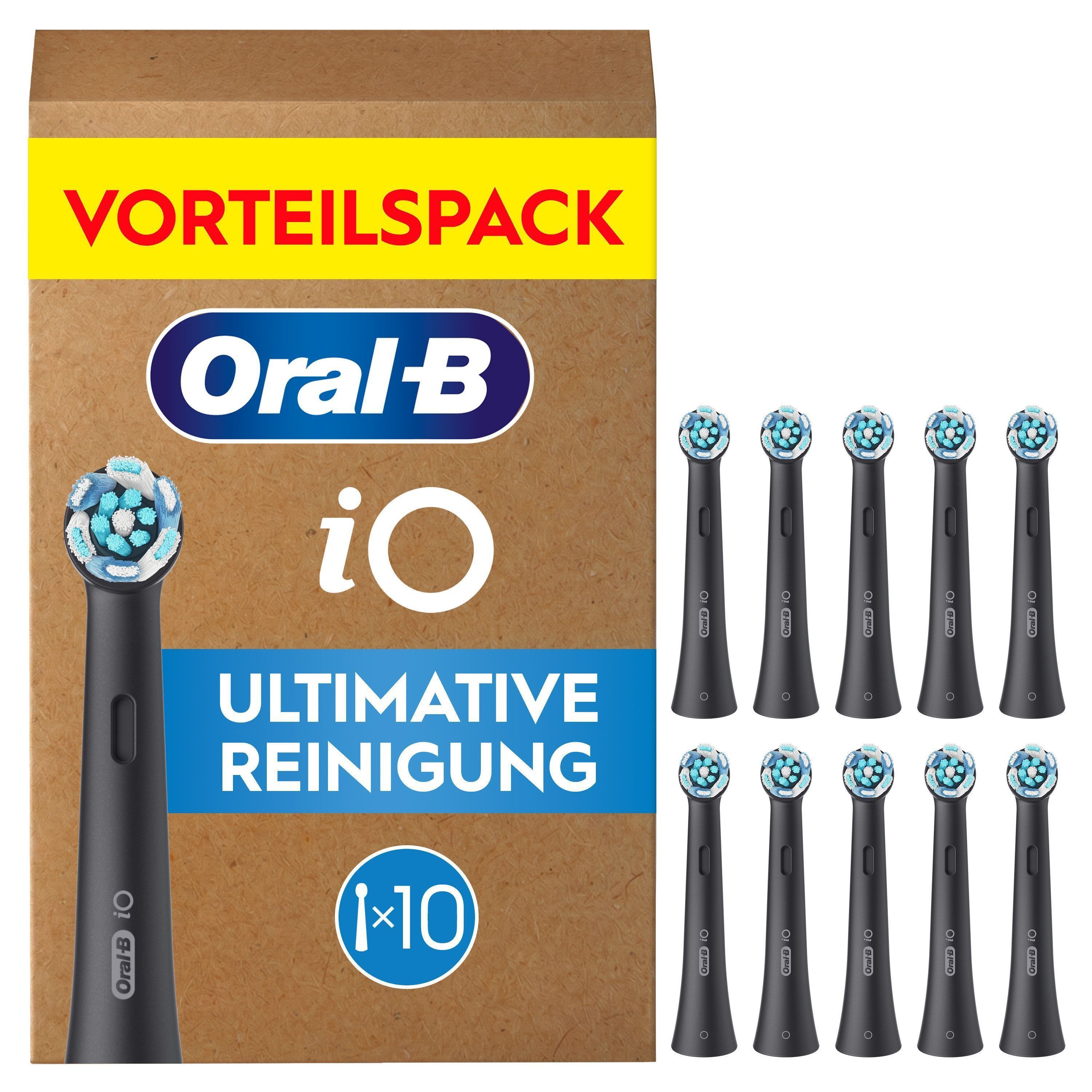 Oral-B Aufsteckbürsten iO Ultimative Reinigung, für fortgeschrittene Tiefenreinigung und Plaque-Entfernung