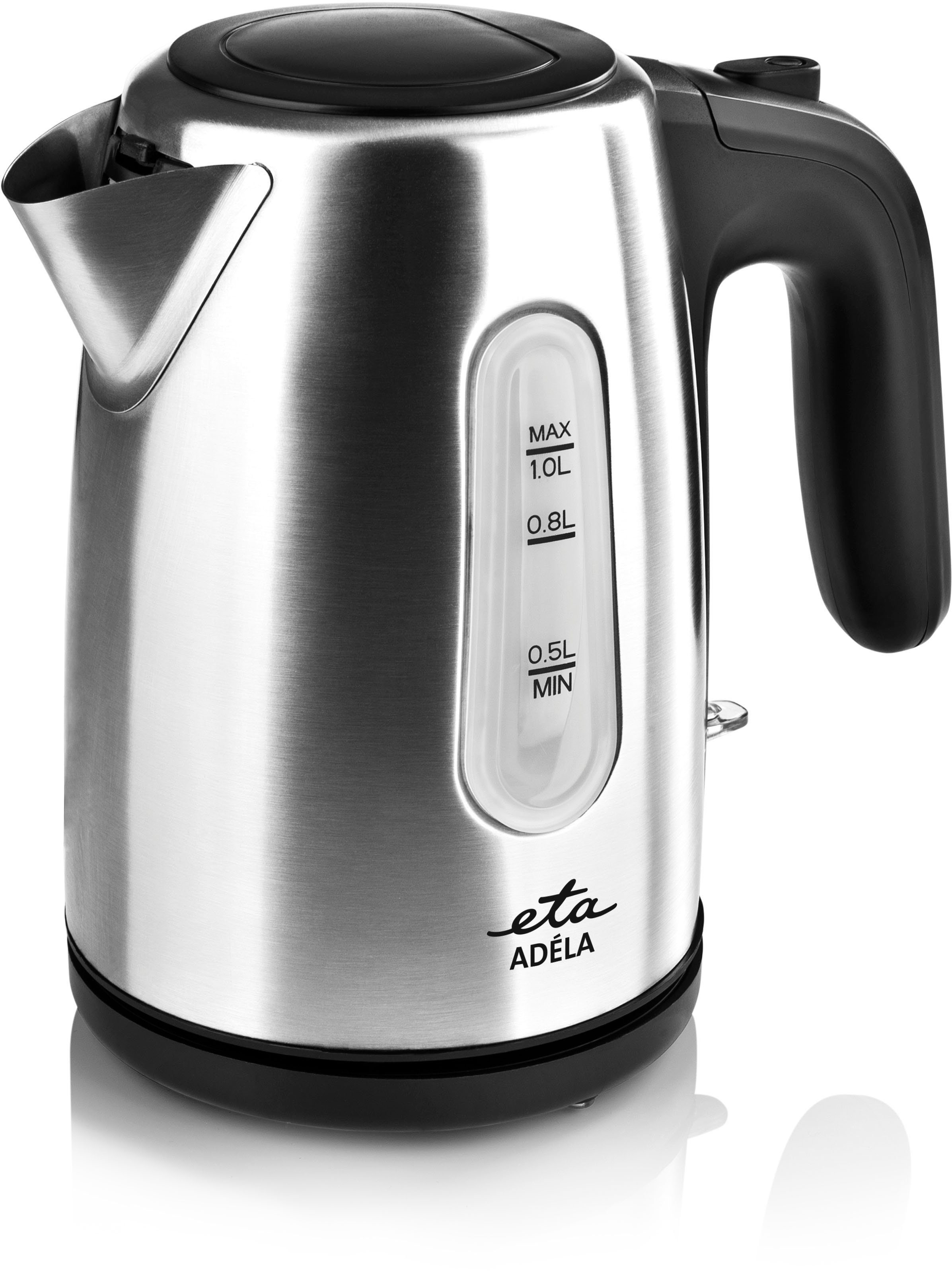 eta Wasserkocher ADÉLA ETA160490000, 1 l, 1600 W, Wasserstandsanzeige, Kontaktsystem, Thermosicherung
