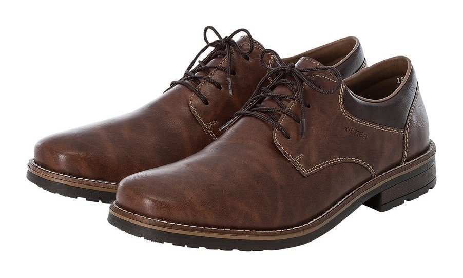 Rieker Schnürschuh mit gepolsterter Innensohle, Freizeitschuh, Halbschuh, Schnürschuh