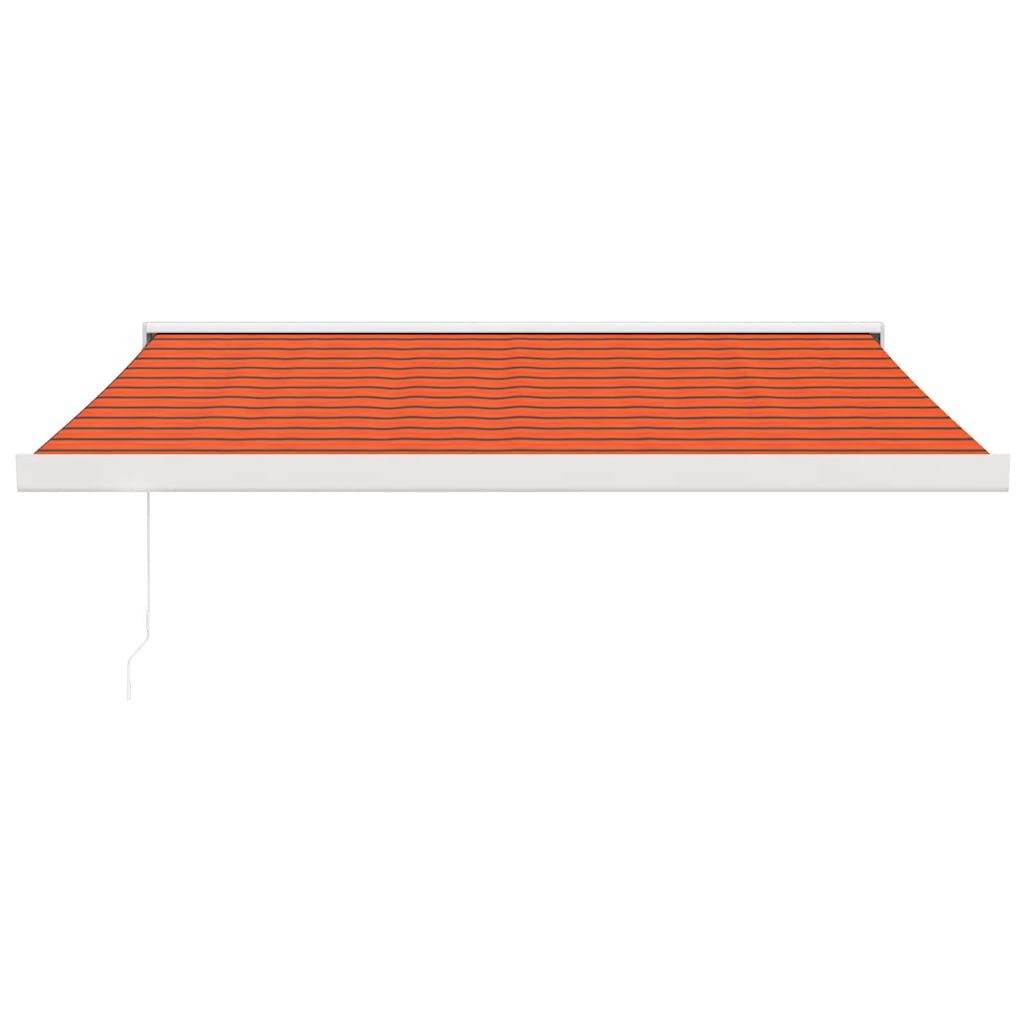 Thumbnail - vidaXL Markise Markise Einziehbar Orange und Braun 3x2,5 m Stoff und Aluminium (1-St)