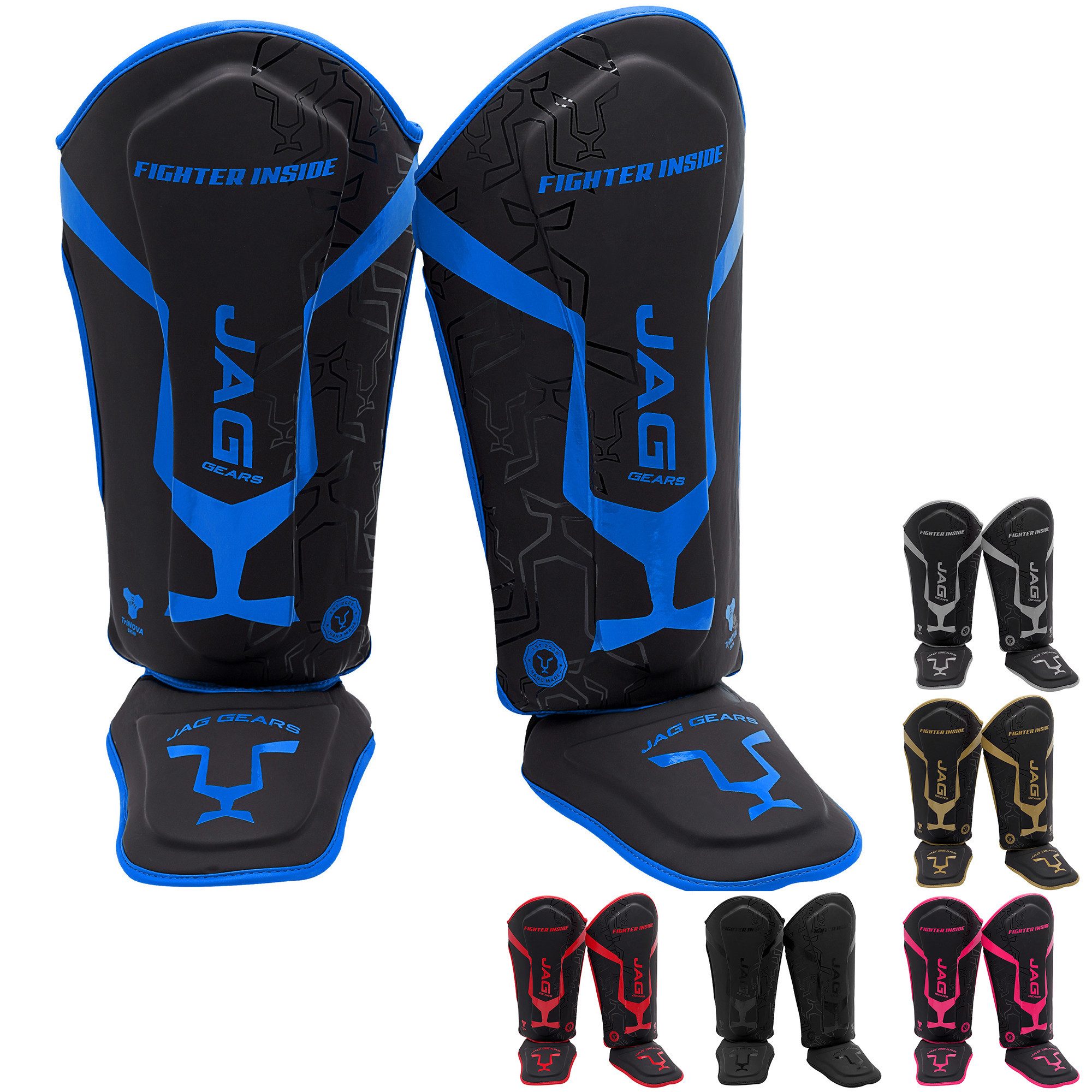 JAG GEARS Kampfsport Schienbeinschoner Schienbeinschoner-Polsterung für Kampfsportarten und Kickboxen schütze (Set, 1x pair), Geeignet für MMA Kickboxen, Muay Thai, Sparring, Training und Wettkamp
