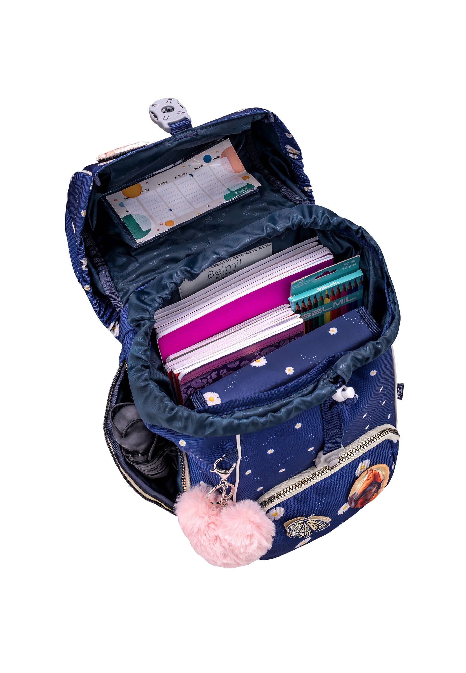 Belmil Schulranzen Comfy Plus Premium Set (5-tlg., Schulranzen Set 5 tlg)