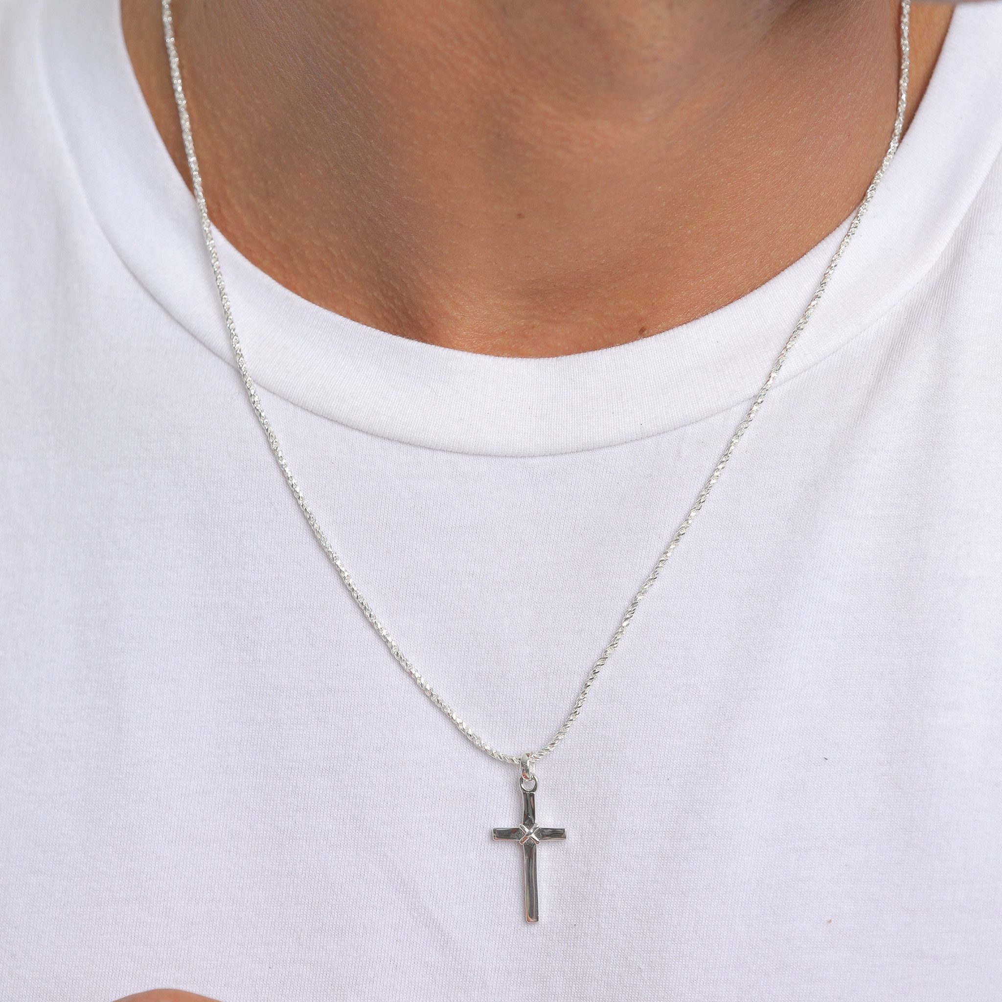 Kuzzoi Charm-Kette Halskette für Herren (keine Angabe, 1-tlg., Charm-Kette)