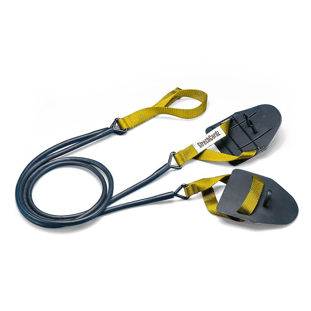 Für mit Schwimmkraft-Training Land Trainingsband 2,2–6,3 kg das Zugstärke Zugseil StrechCordz Handpaddel, Gelb, an