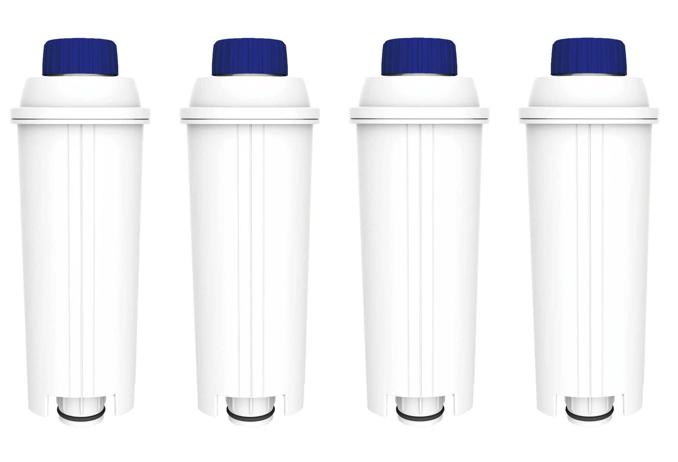 Comedes Wasserfilter 4er Set einsetzbar statt DeLonghi DLSC002, Zubehör für verschiedene Delonghi Kaffeevollautomaten