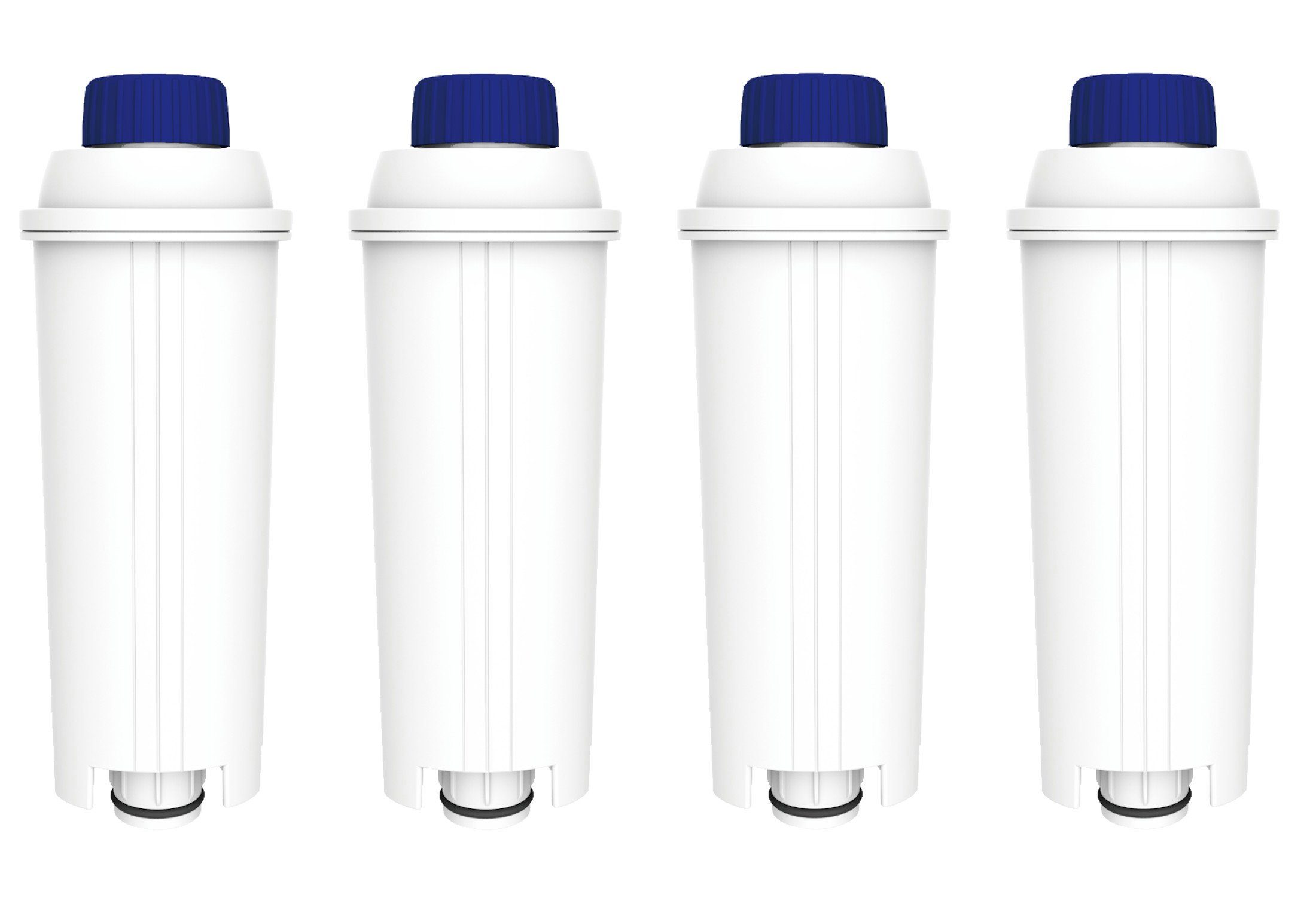 Comedes Wasserfilter 4er Set einsetzbar statt DeLonghi DLSC002, Zubehör für  verschiedene Delonghi Kaffeevollautomaten