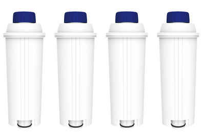 Comedes Wasserfilter 4er Set einsetzbar statt DeLonghi DLSC002, Zubehör für verschiedene Delonghi Kaffeevollautomaten