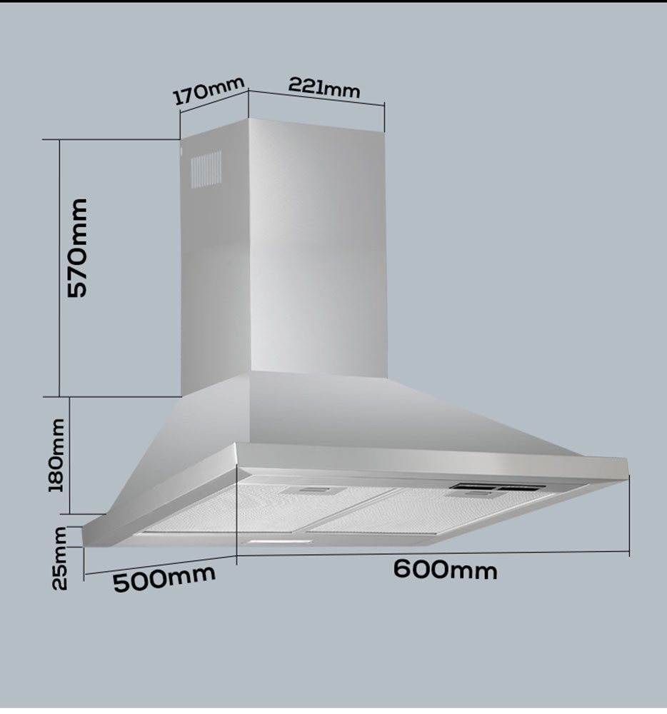 Hanseatic Wandhaube SY-3503B1-P1-C13-L41-600 SY-3503B1-P1-C13-L41-600