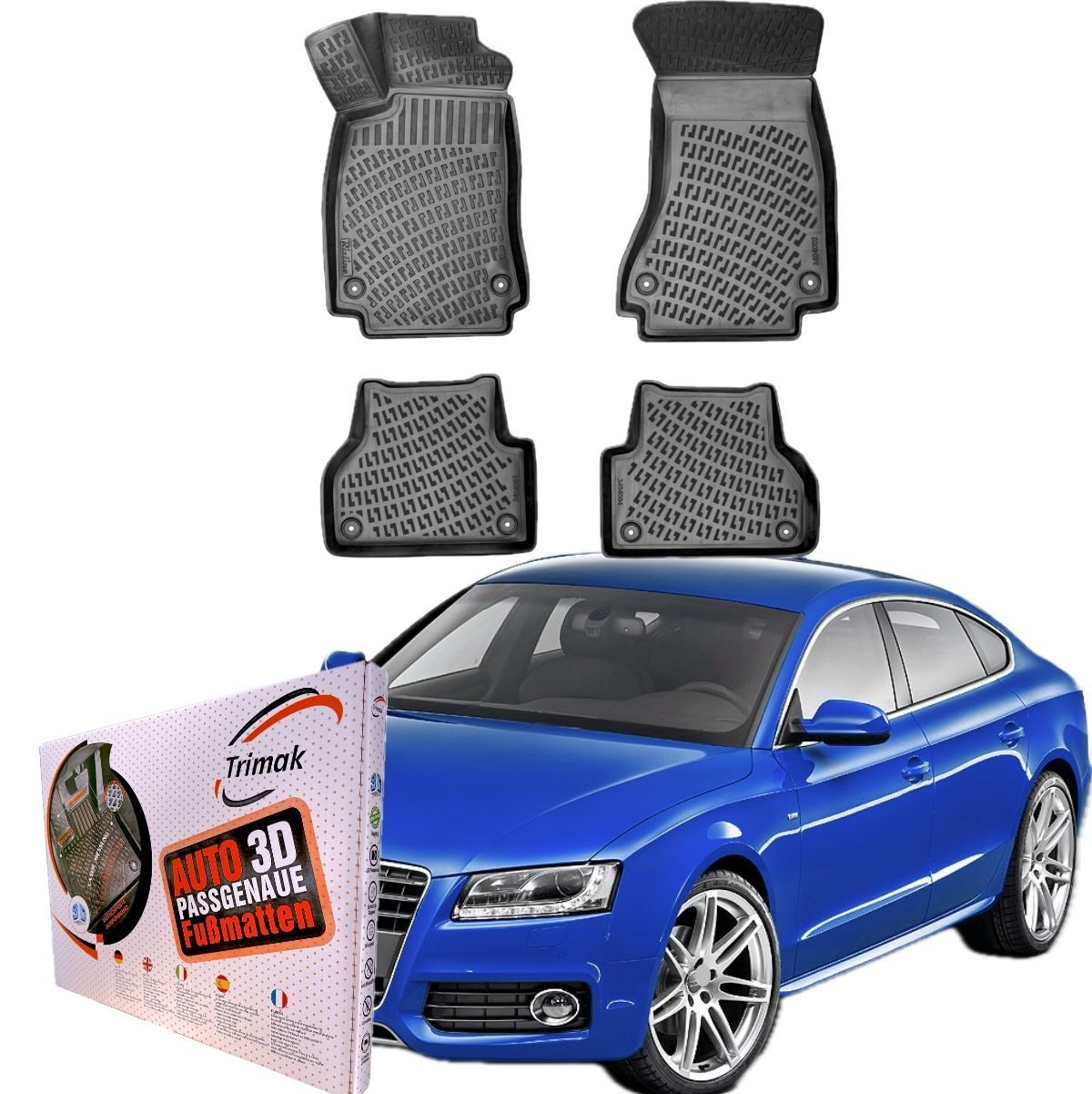 Passform-Fußmatten Oder Kofferraumwanne Oder Set kompatibel mit Audi A5