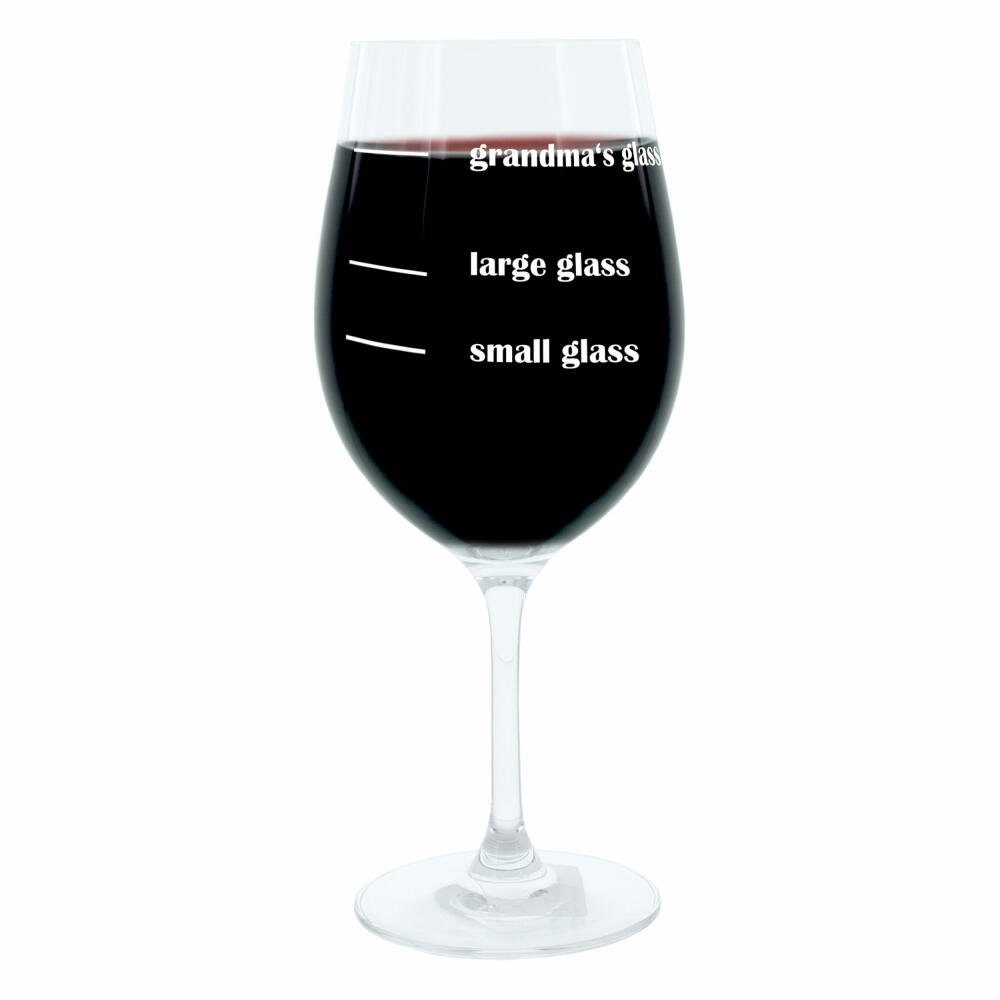 LEONARDO Weinglas XL Grandmas Glass, Glas, lasergraviert