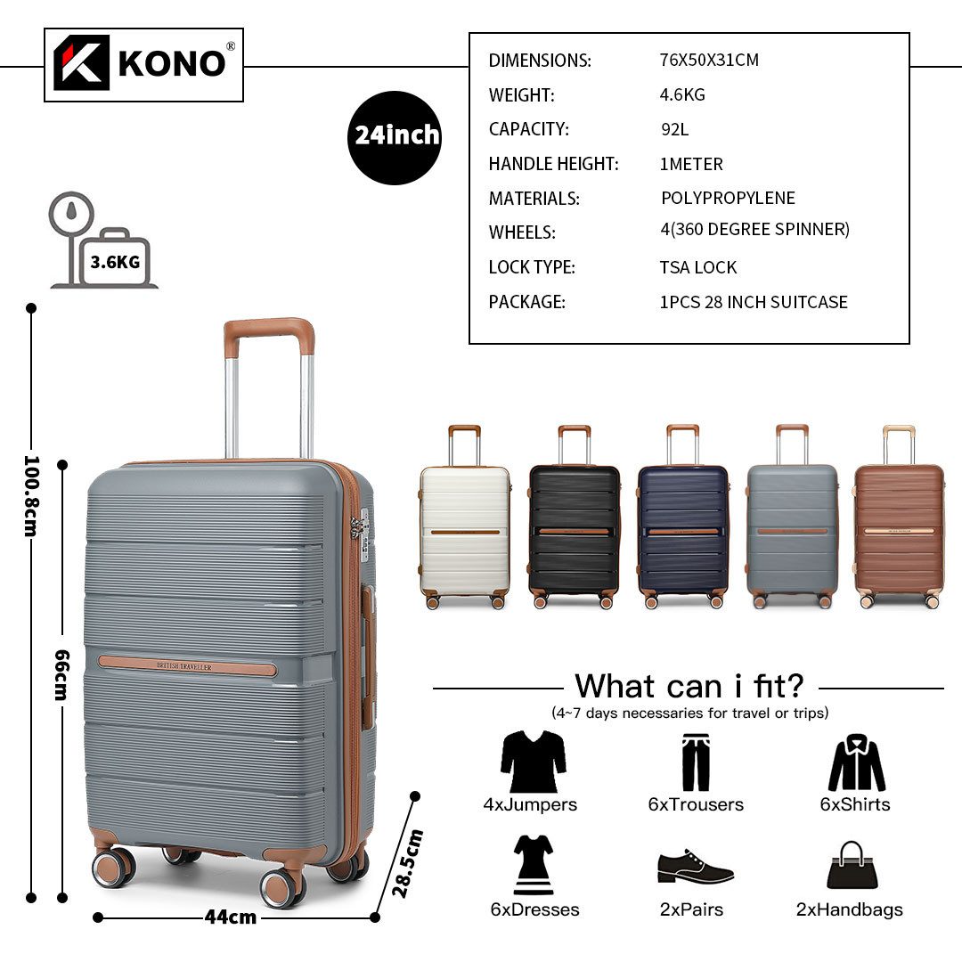 British Traveller Handgepäck-Trolley Reisekoffer Hartschalenkoffer aus 100% günstig online kaufen