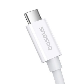 Baseus CB000068 USB-C – USB-C-Kabel 240 W PD 8K 60 Hz 1 m – Weiß Smartphone-Kabel, (100 cm)
