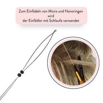 hair2heart Echthaar-Extension Werkzeug Set für Nano/Microring Extensions