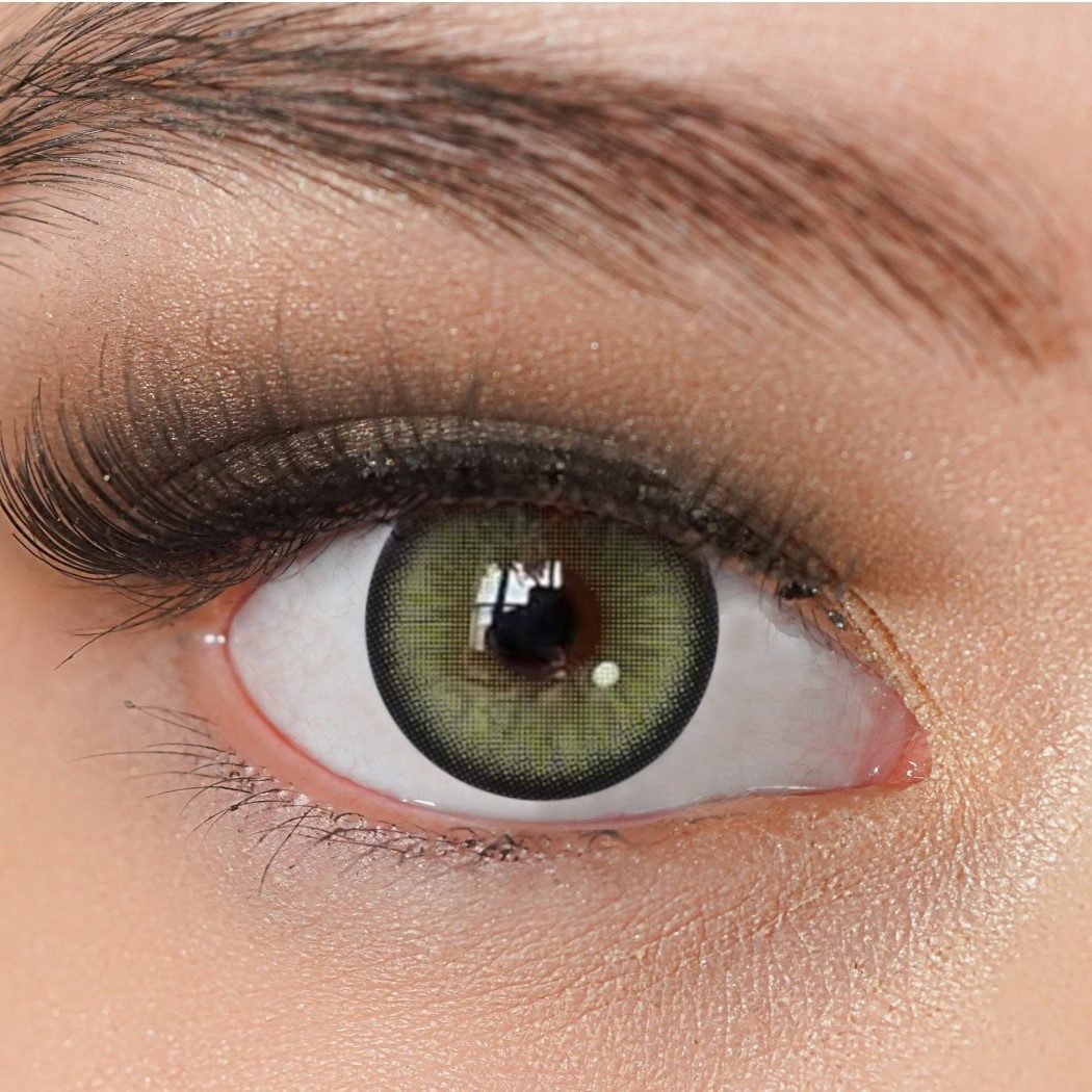 Charmiga Jahreslinsen Farbige Контактные линзы grün, Farblinsen ohne Stärke, Bliss Forest Green, Beauty