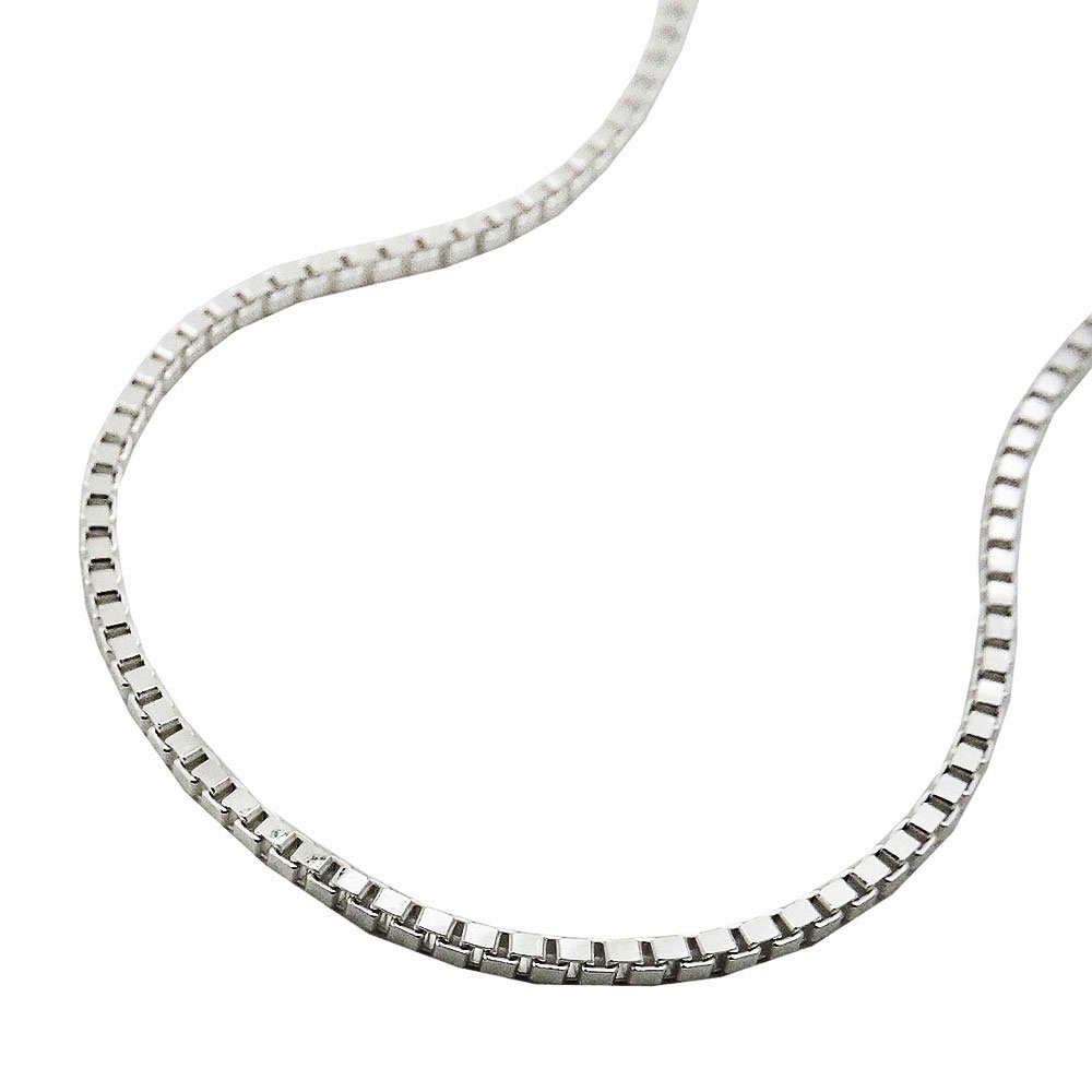unbespielt Silberkette Silberkette Venezianerkette glänzend 925 Silber 38  cm x 1 mm inklusive kleiner Schmuckbox, Silberschmuck für Damen