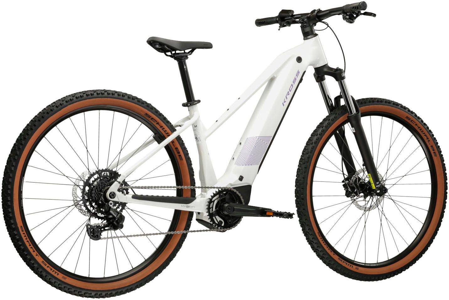 Kross E-Bike Mountainbike Influx Hybrid 2.0 16,7Ah / BOSCH 600 Wh 29" weiß 9 Gänge 2026, 9 Gang Shimano CUES U4000 Schaltwerk, Kettenschaltung, Mittelmotor, 600 Wh, BOSCH PERFORMANCE LINE PX 36 V/250 W, Mittelmotor