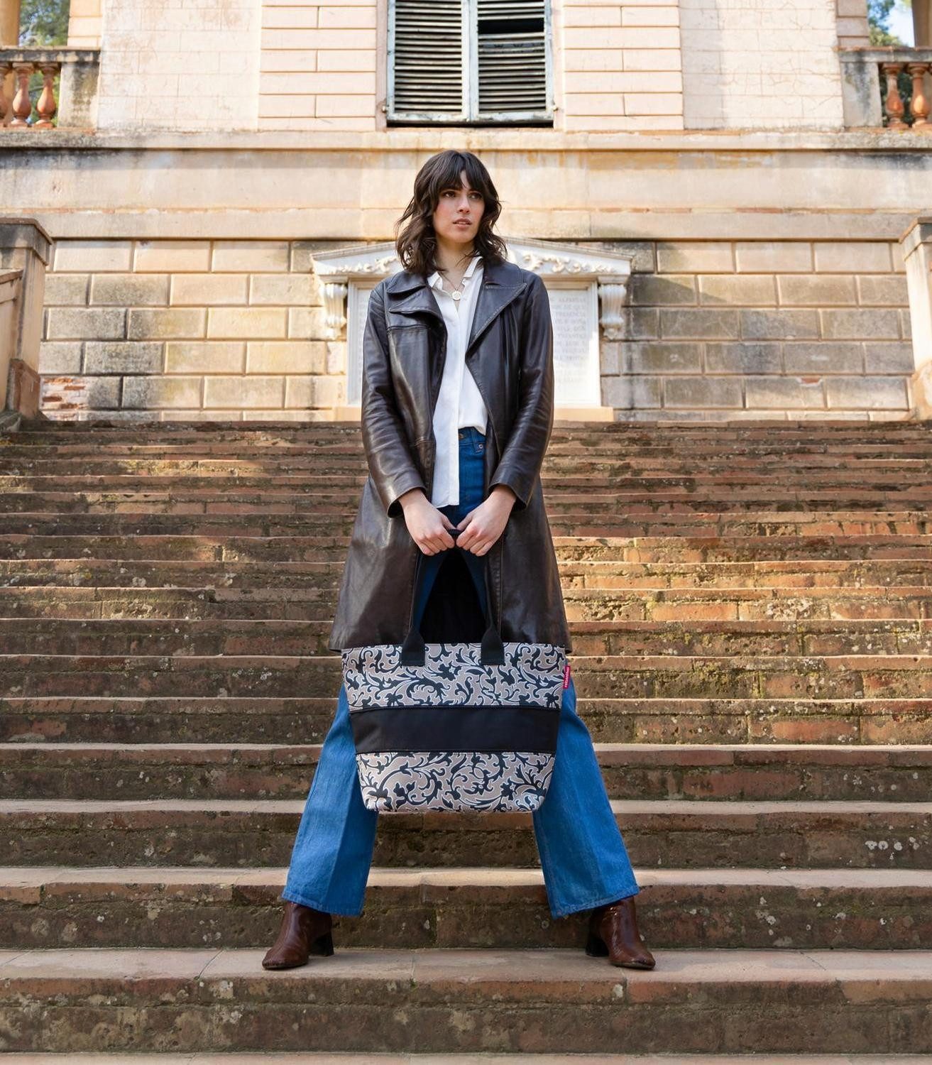 REISENTHEL® Tragetasche SHOPPER E1, 18 Liter, Braun, Schwarz, Polyester, (1 günstig online kaufen