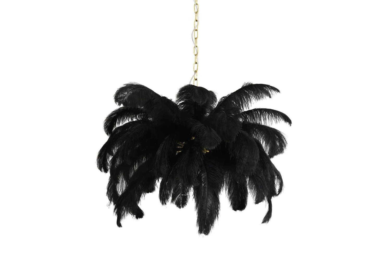 Light & Living Hängeleuchte Deckenleuchte Hängeleuchte FEATHER von Light & Living Federn Ø80x80 cm