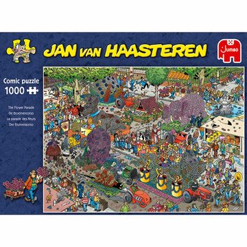 Jumbo Spiele Puzzle Jan van Haasteren - Blumenparade 1000 Teile, 1000 Puzzleteile