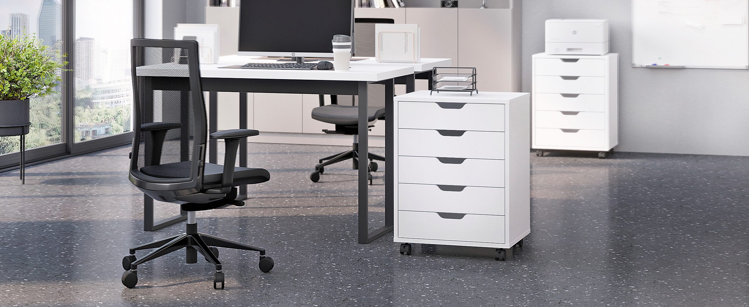 KOMTO Kommode KOMTO Bürocontainer ROLVO – Schubladen