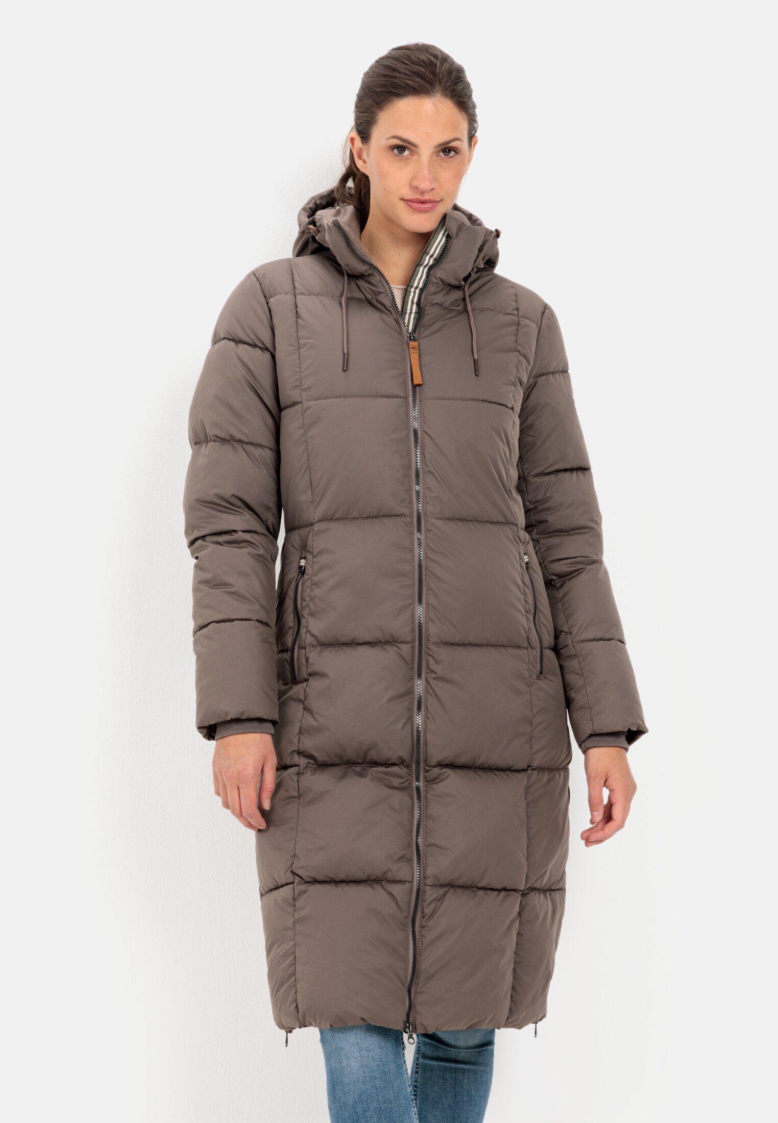 camel active Steppmantel mit Kapuze Steppjacke Braun | 