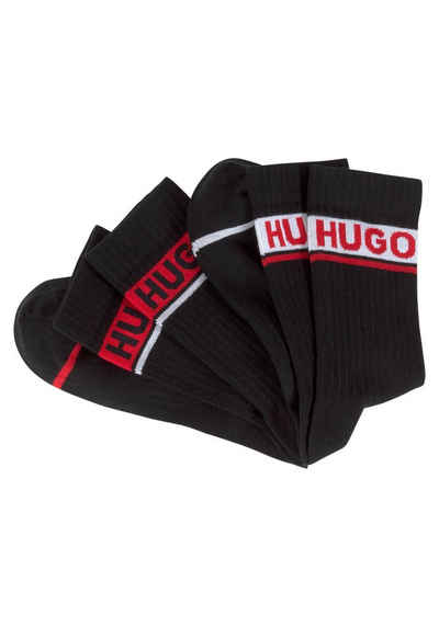 HUGO Носки (Packung, 2er Pack) mit kontrasfarbenem Logodetail