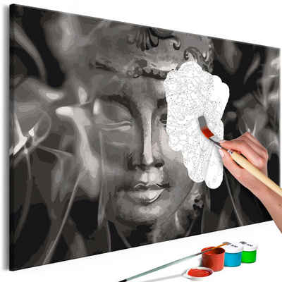 Artgeist Malen nach Zahlen Buddha in Black and White