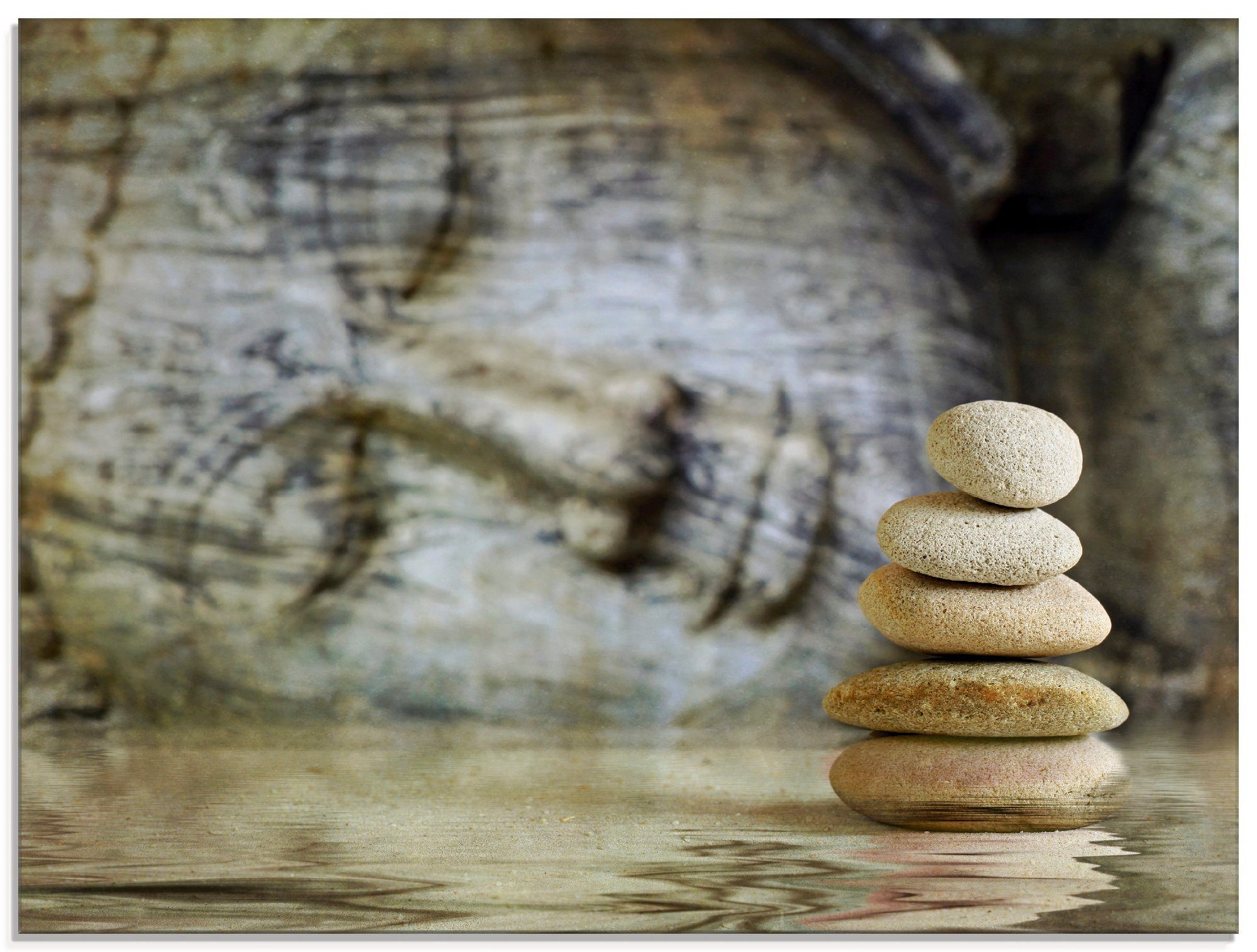 Artland Glasbild »Wassertempel«, Zen (1 Stück)-Otto