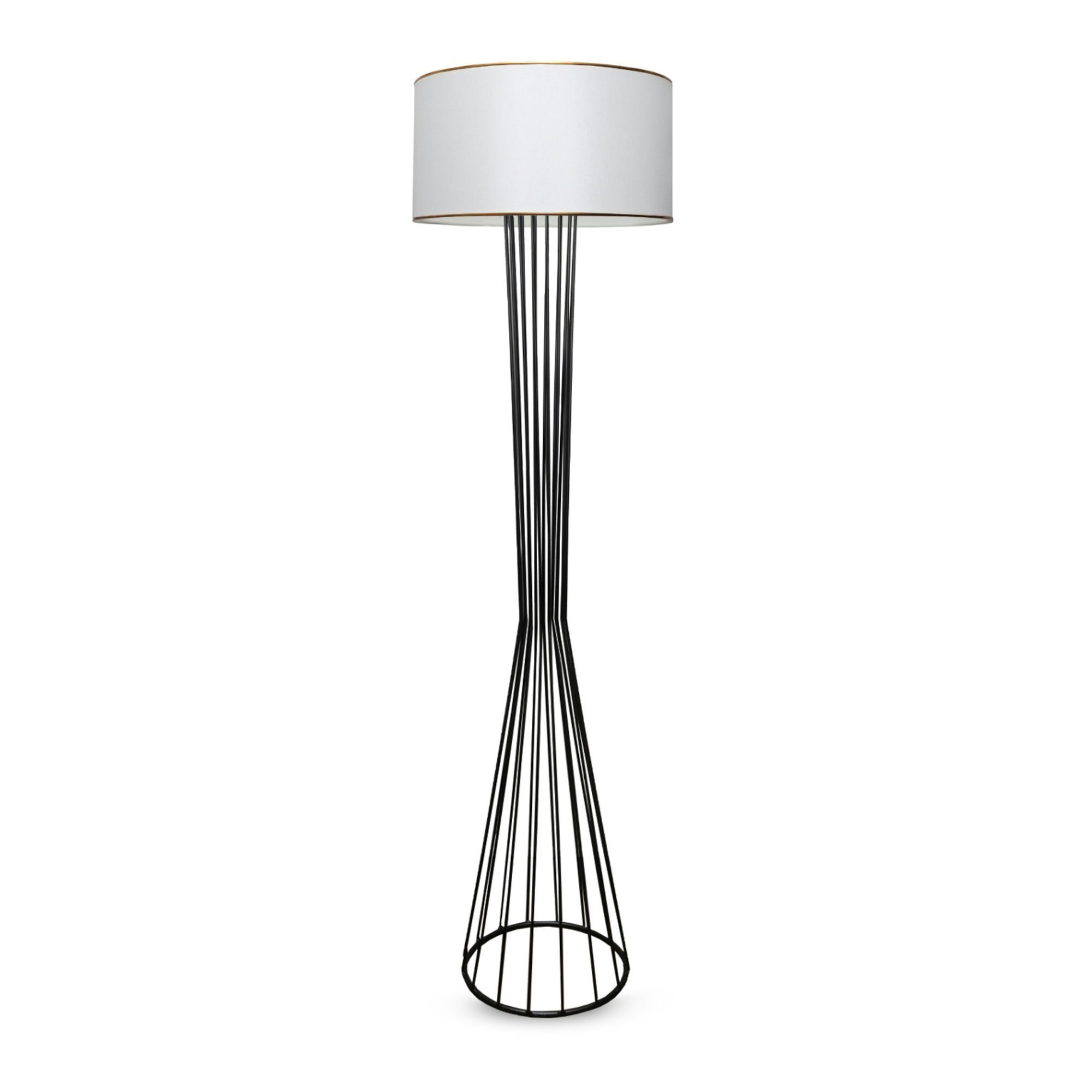 lux.pro Stehlampe, ohne Leuchtmittel, »Newcastle« Stehleuchte 1 x E27 Schwarz