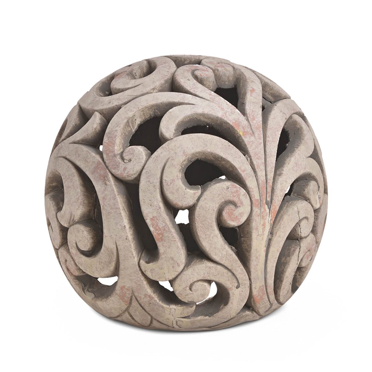 matches21 HOME & HOBBY Gartenfigur Ton Garten-Kugel als Vintage Gartenfigur günstig online kaufen