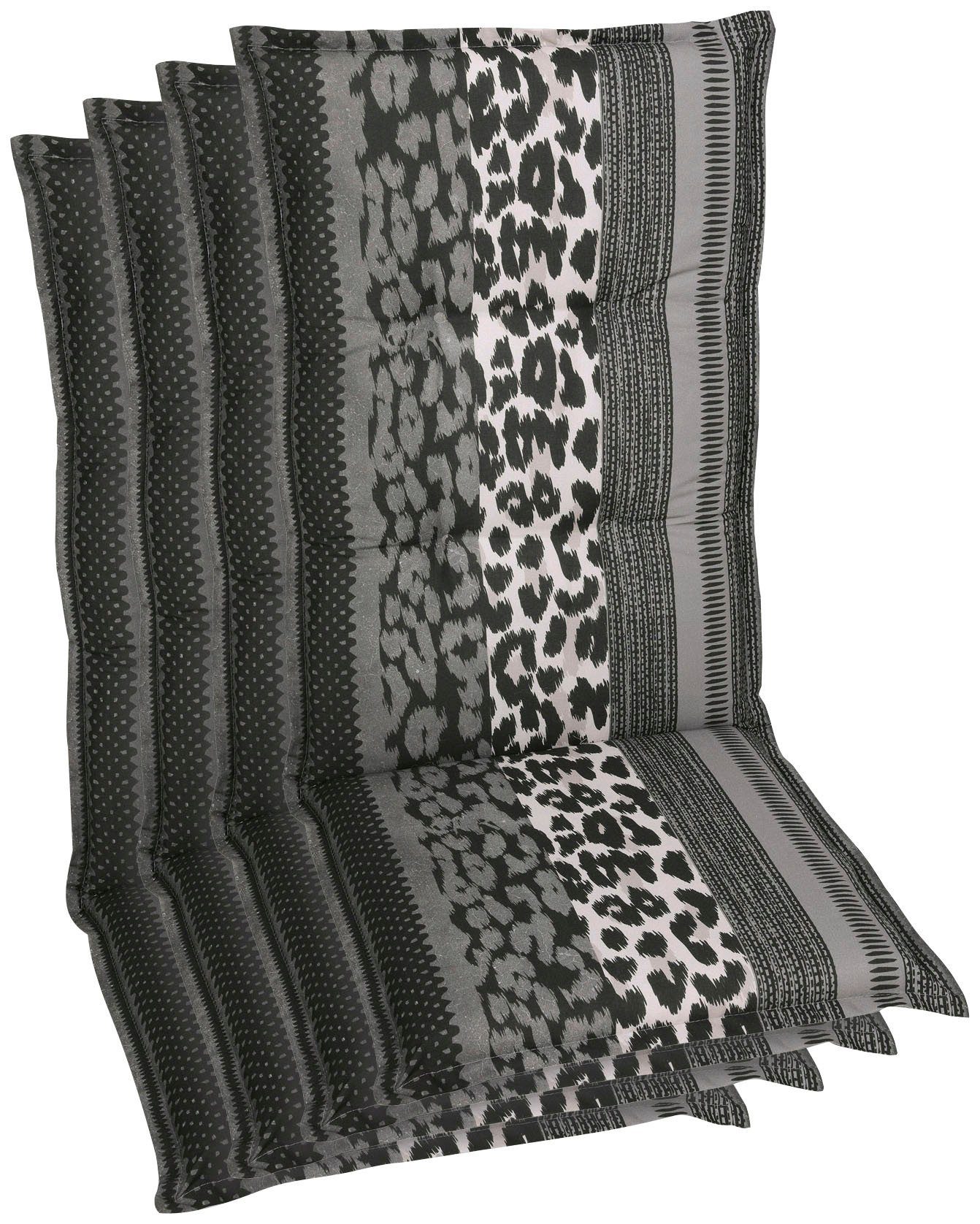 GO-DE Hochlehnerauflage, (Set, 4 St), 120x50 cm