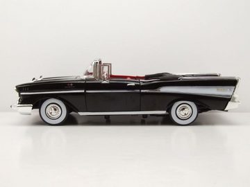 Motormax Modellauto Chevrolet Bel Air Convertible 1957 schwarz James Bond 007 Dr. No Model, Maßstab 1:18