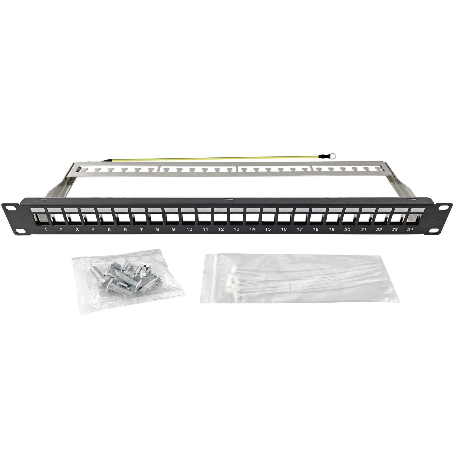 Patchpanel 19 zoll Verteilerfeld für Keystone Jack Netzwerk-Panel