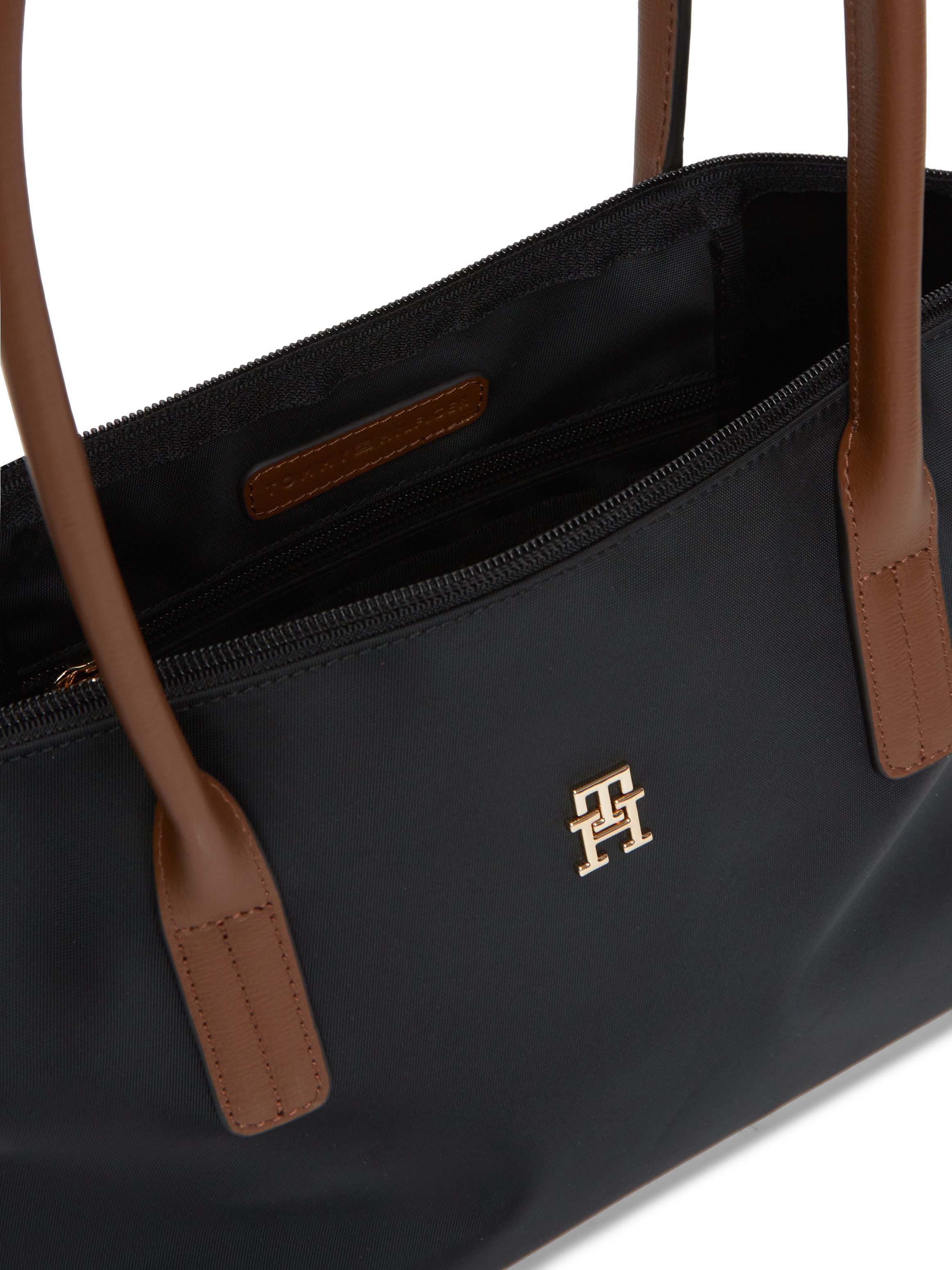 Tommy Hilfiger Tragetasche POPETTE EAST WEST TOTE, Damen Handtasche, Schultertasche mit TH-Logoelement – Bild 5 von 5
