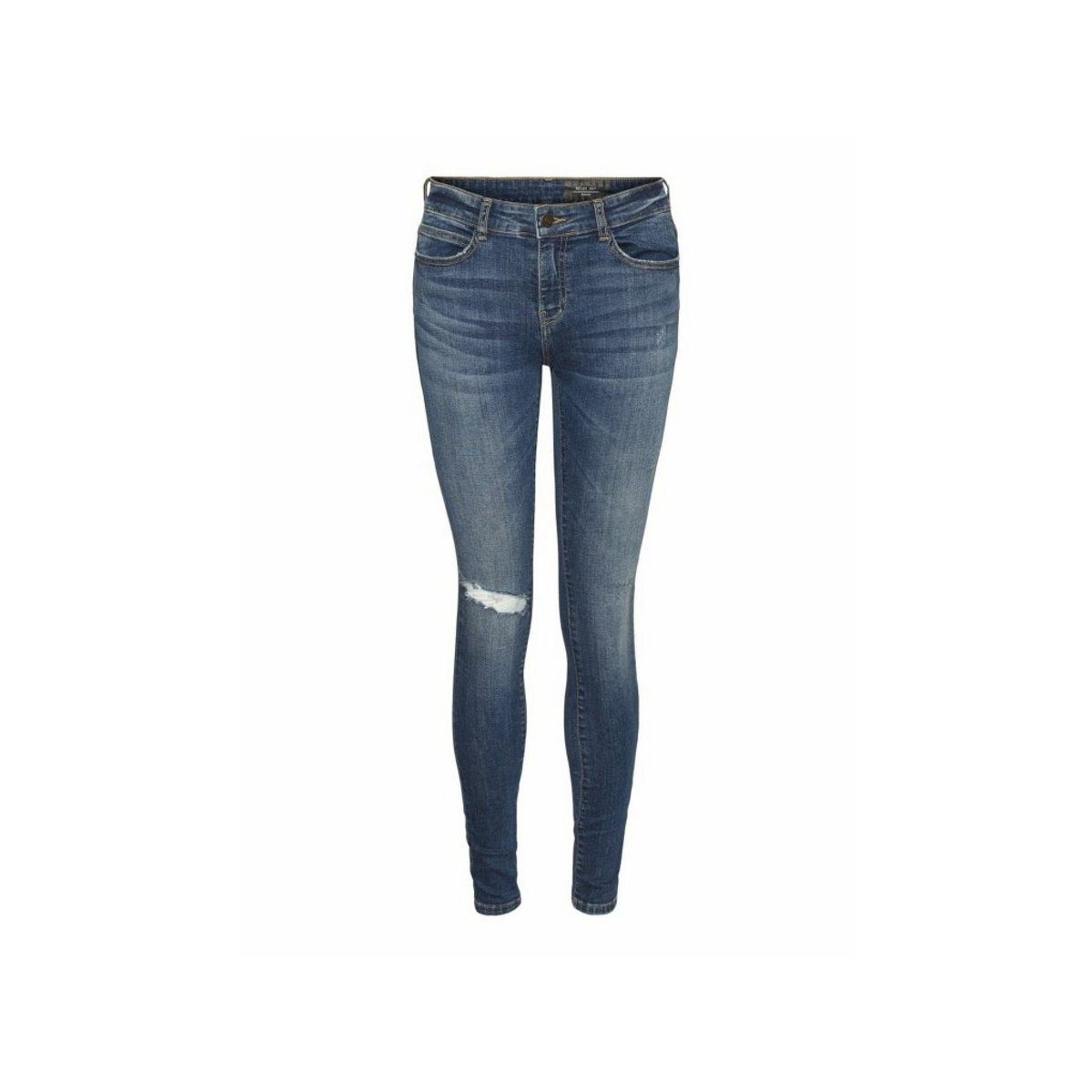 Noisy may 5-Pocket-Jeans mittel-blau (1-tlg)