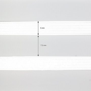 Doppelrollo Doppelrollo Fensterrollo Seitenzugrollo Klemmrollo Sonnenschutzrollo, ECD Germany, Klemmfix, Klemmfix ohne Bohren 90x230cm Hellgrau lichtdurchlässig verdunkelnd