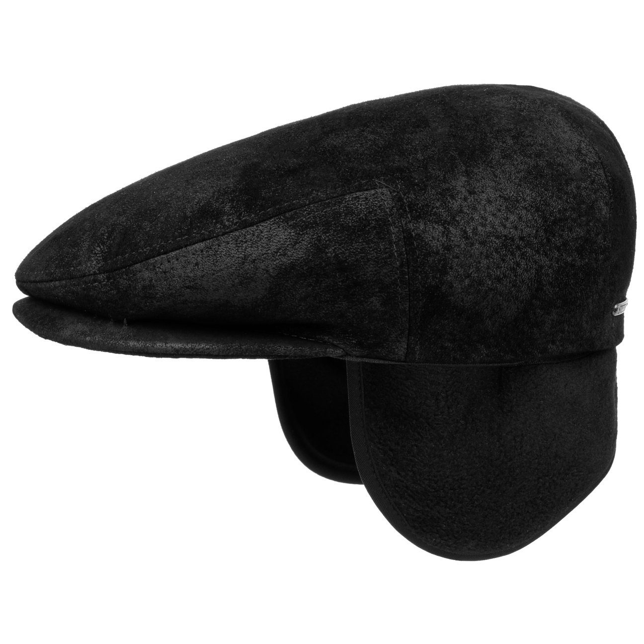 Stetson Flat Cap (1-St) Schirmmütze mit Schirm, Made in the EU schwarz