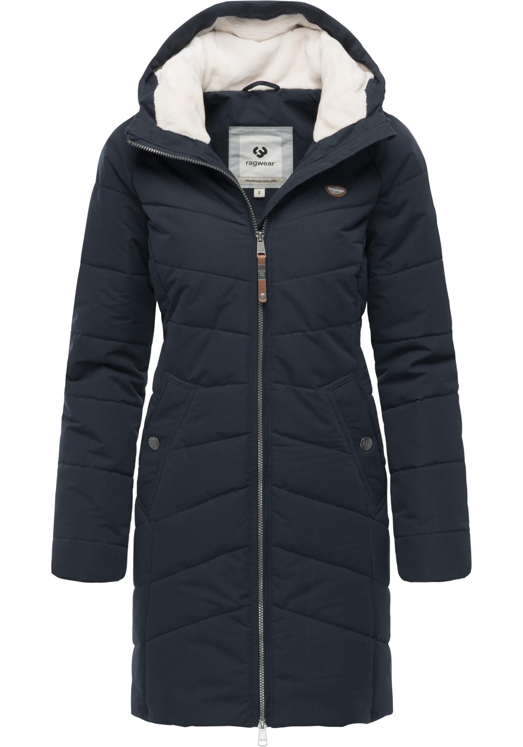 Ragwear Wintermantel Noita YOUMODO Winter Steppmantel mit Kapuze