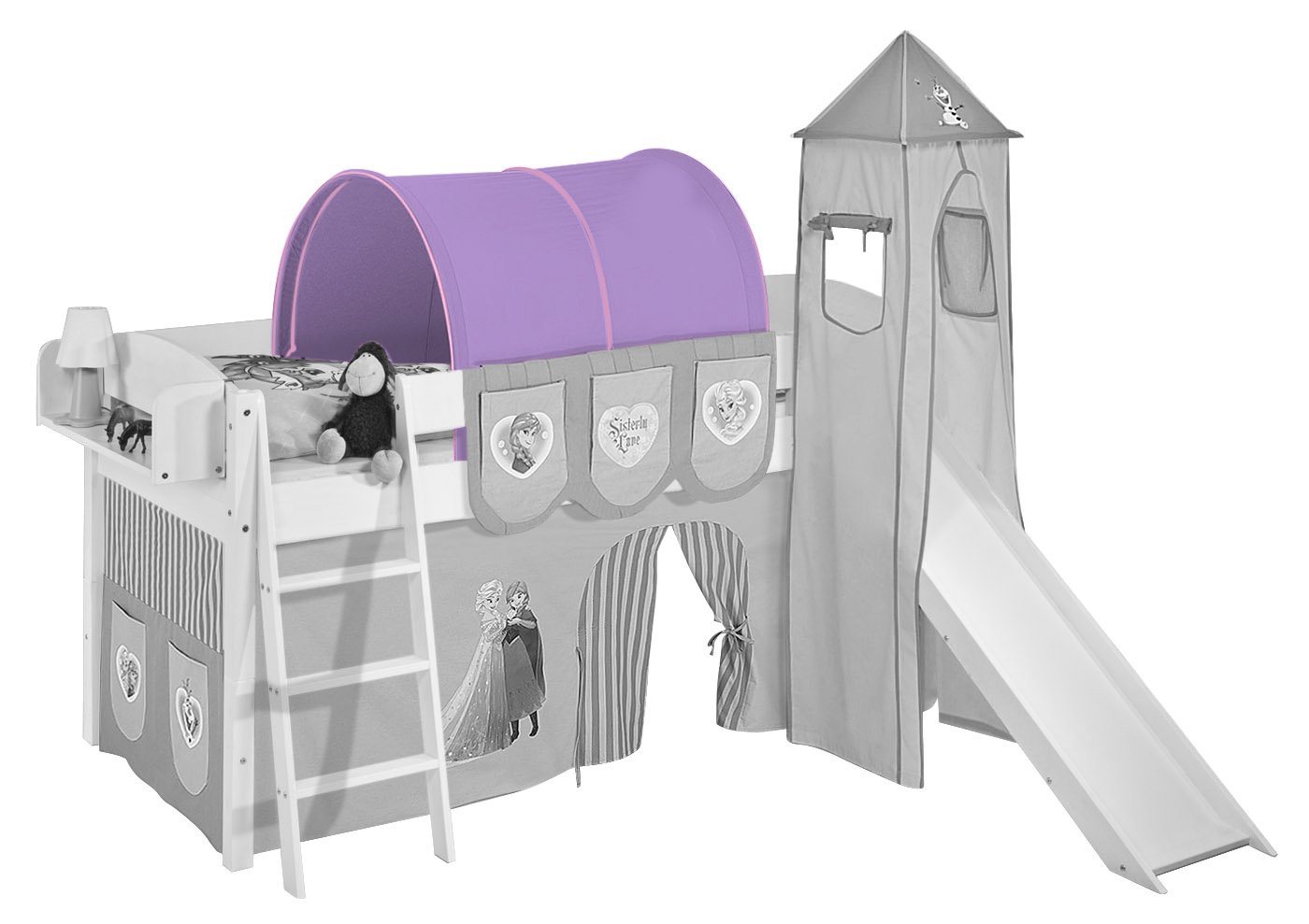 Lilokids Betttunnel Tunnel Frozen Eiskönigin - Hochbett, Spielbett und Etagenbett