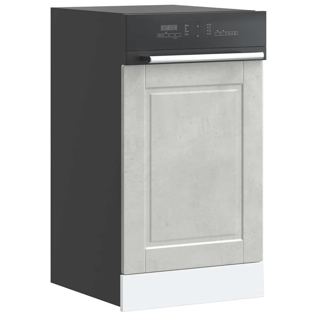 furnicato Küchenregal Geschirrspülerblende Porto 45 x 1,5 x 67 cm Betongrau, 1-tlg., Feuchtigkeitsbeständige Küchenfront für deine Spülmaschine