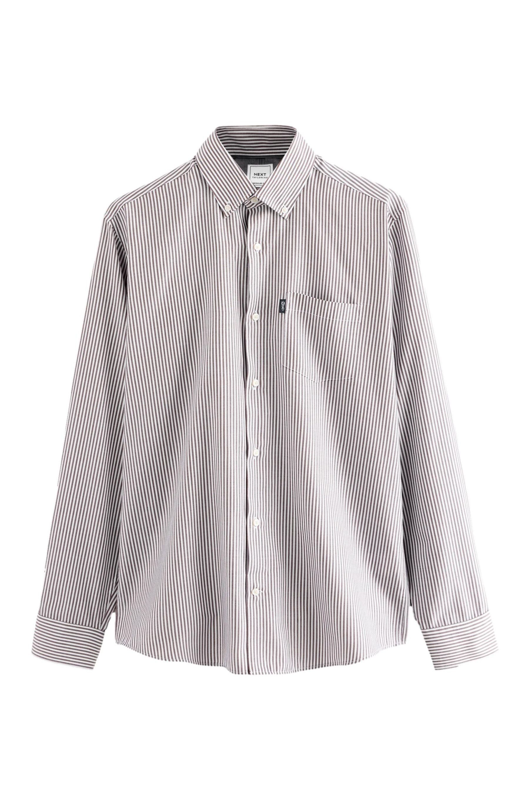 Next Langarmhemd Bügelleichtes Oxford-Hemd, Regular Fit (1-tlg)