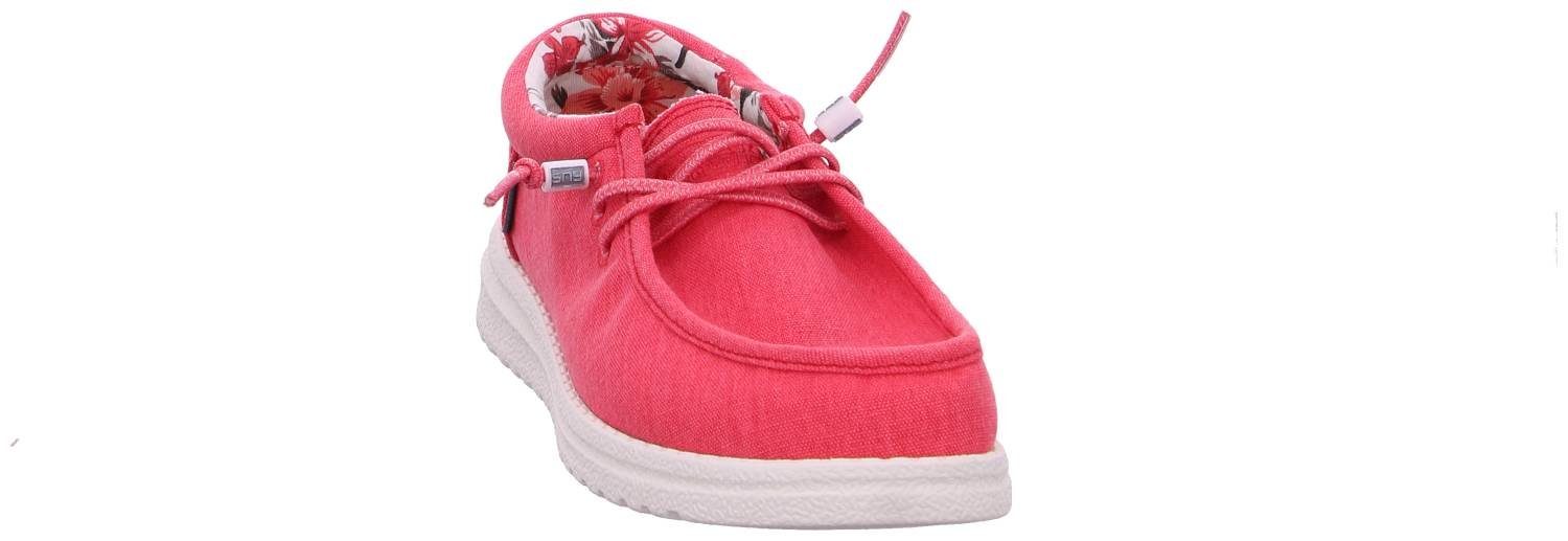 Fusion Emma Washed Canvas Red Slipper