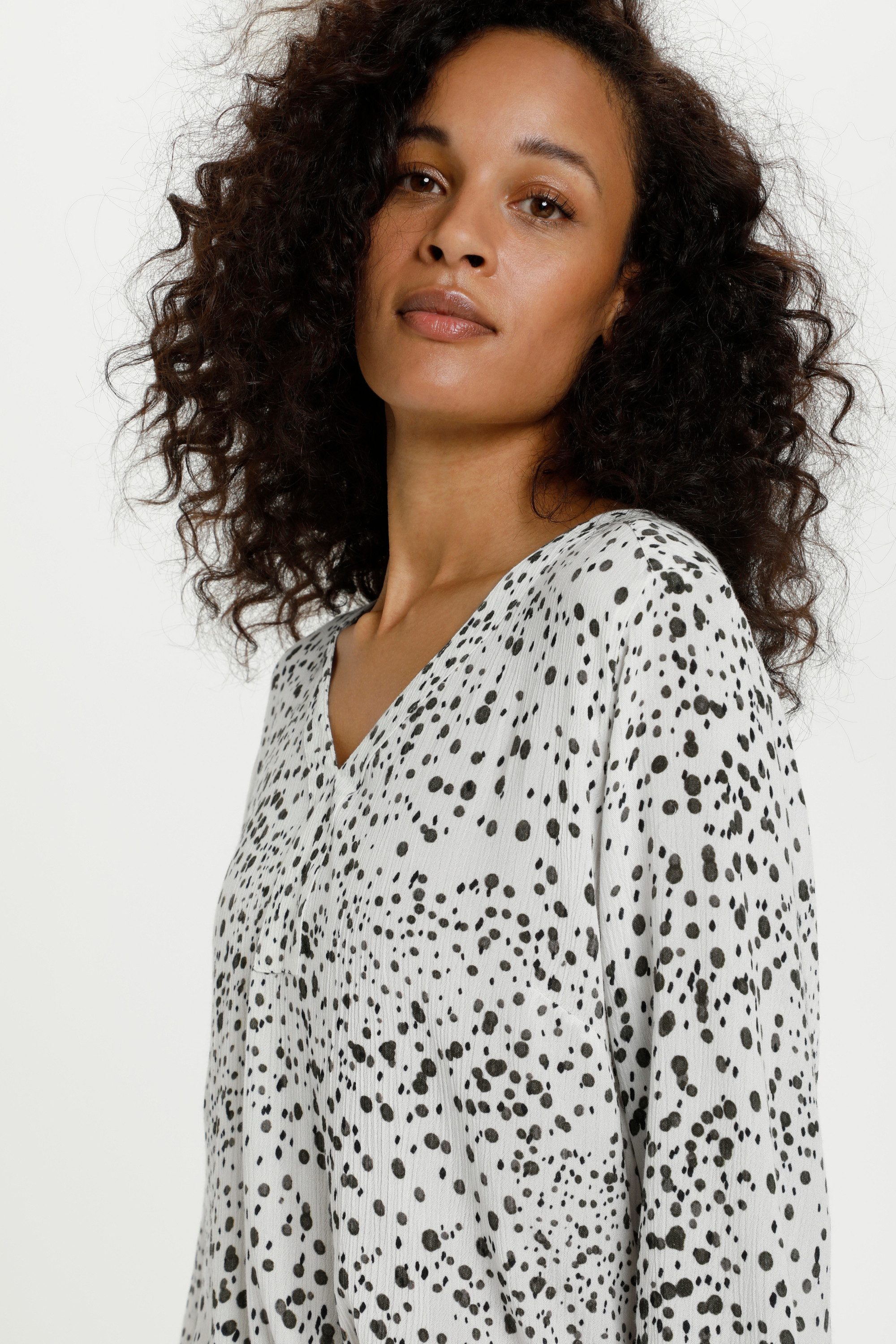 KAFFE Langarmbluse Langarm-Bluse KAdebra