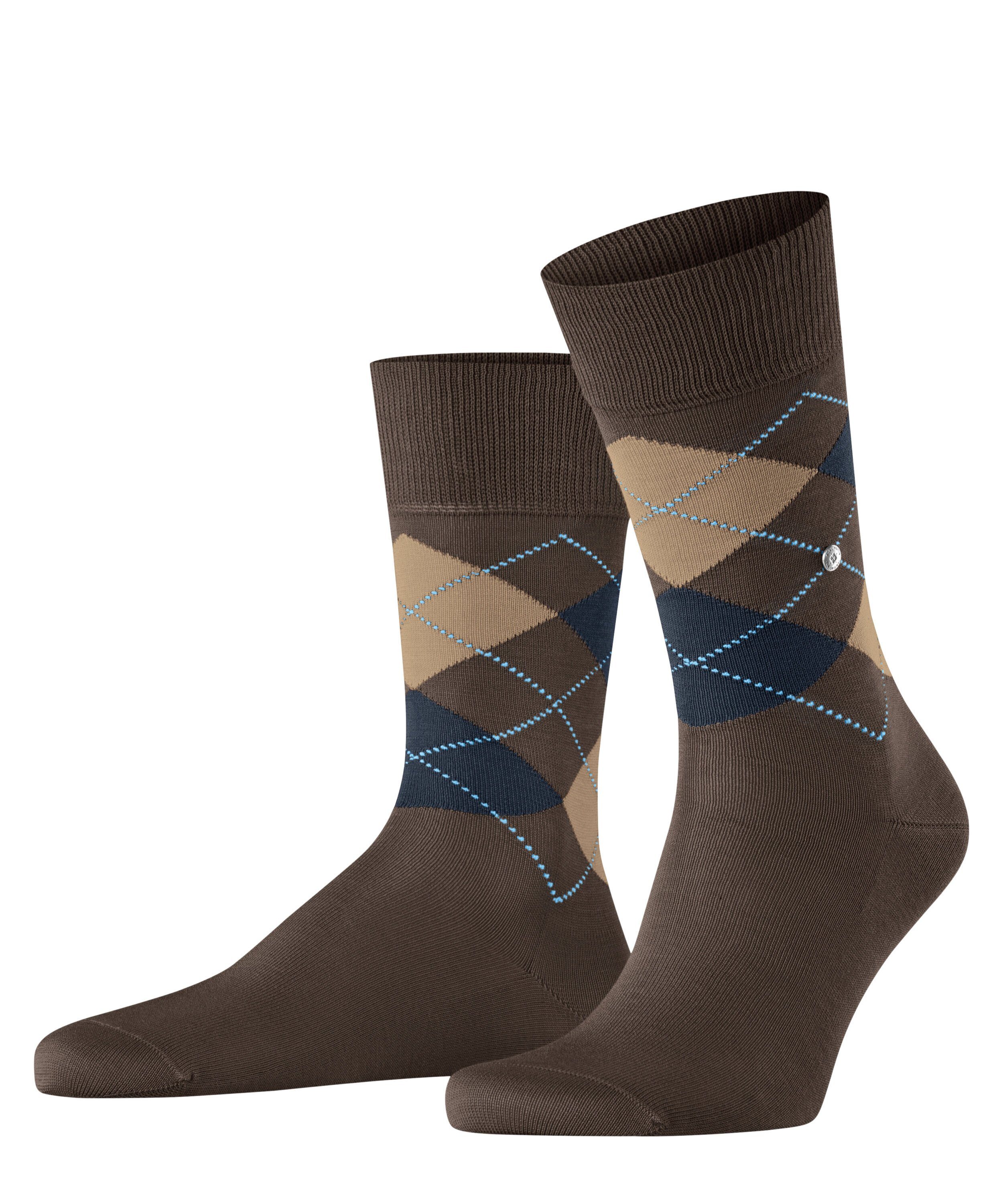 Burlington Socken Burlington Manchester Herren (1-Paar) mit elegant schimmernder Baumwolle