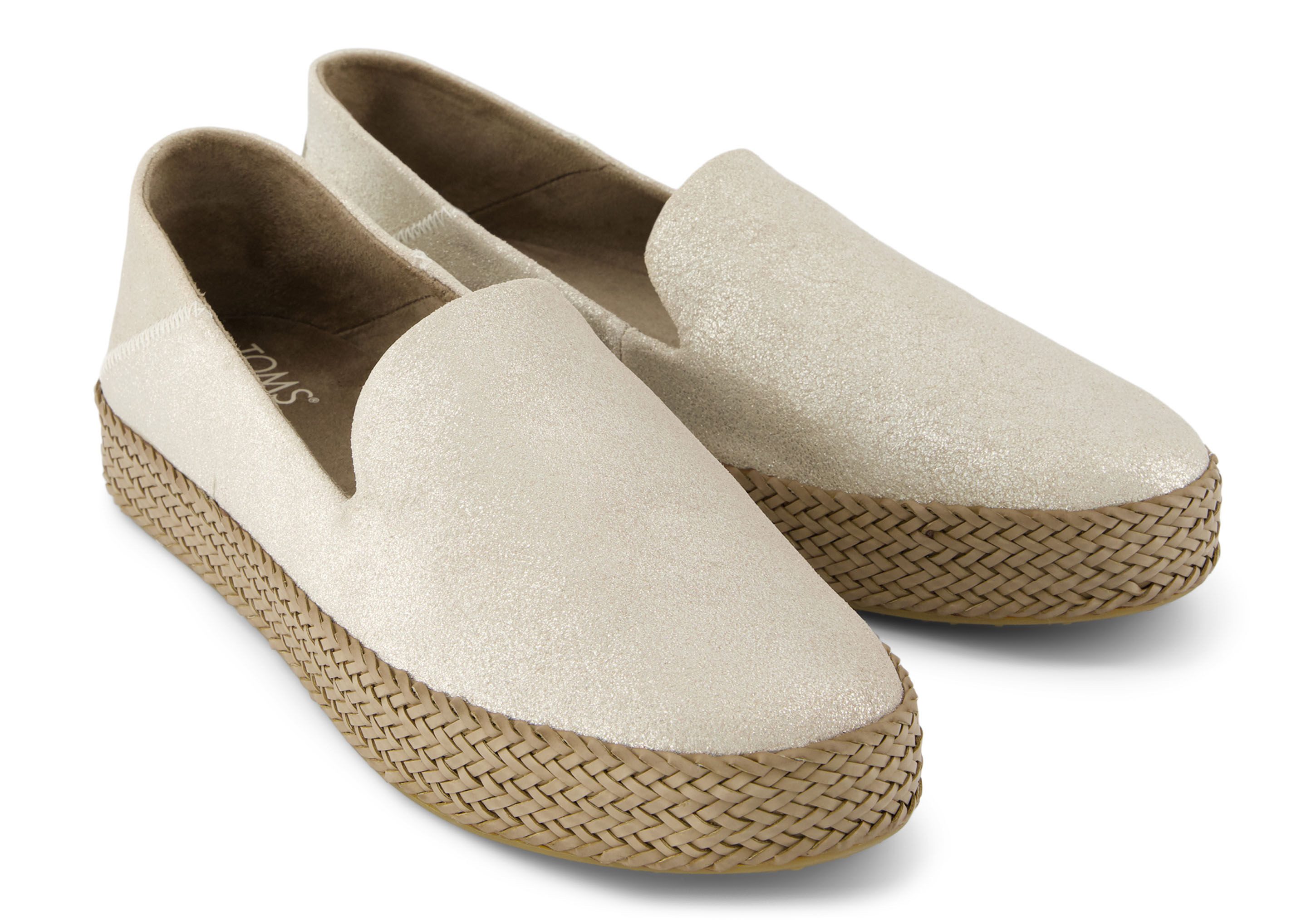TOMS Carolina Taupe Suede Espadrille Espadrille