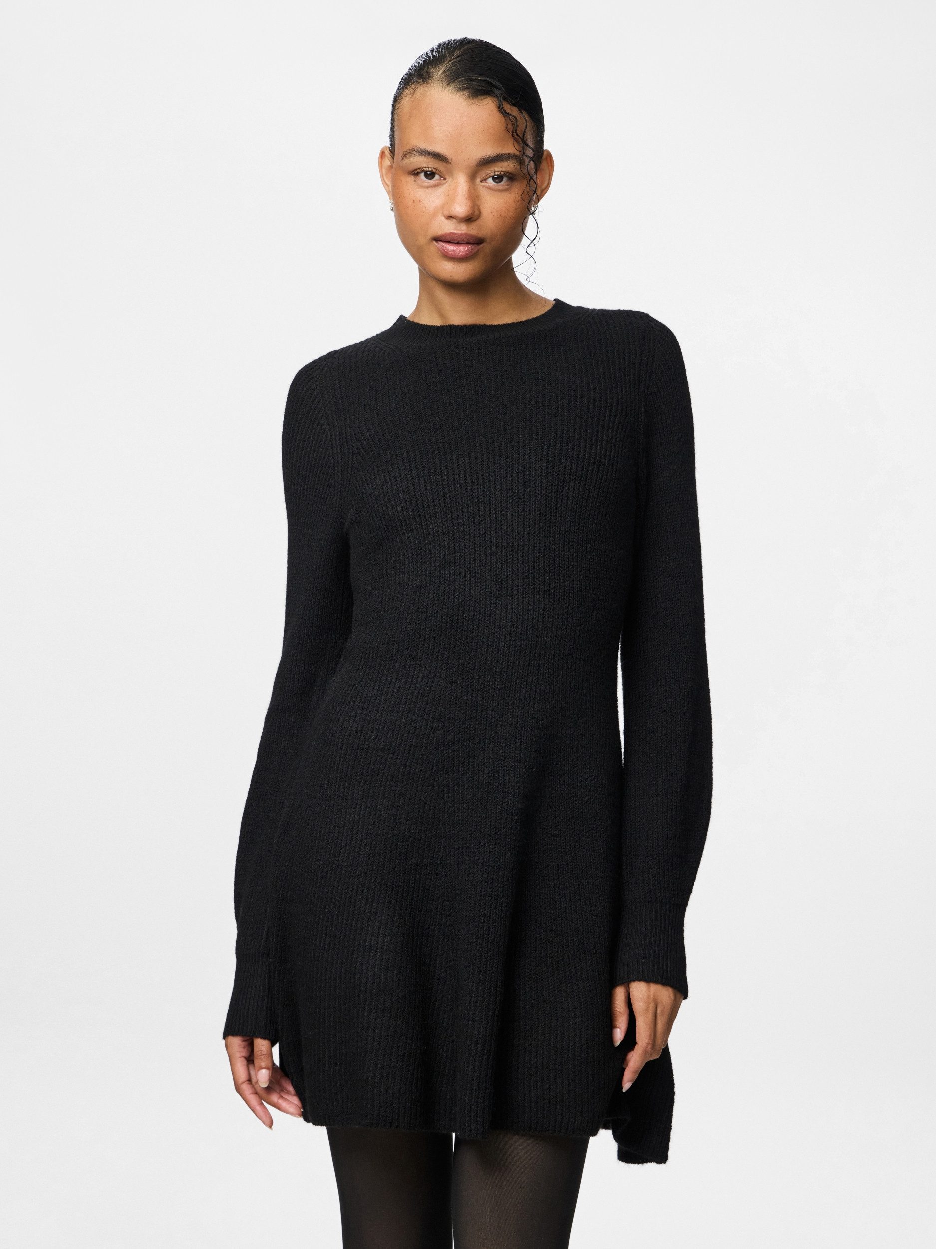 pieces Midikleid PCRYDIA LS O-NECK A-SHAPE KNIT DRES