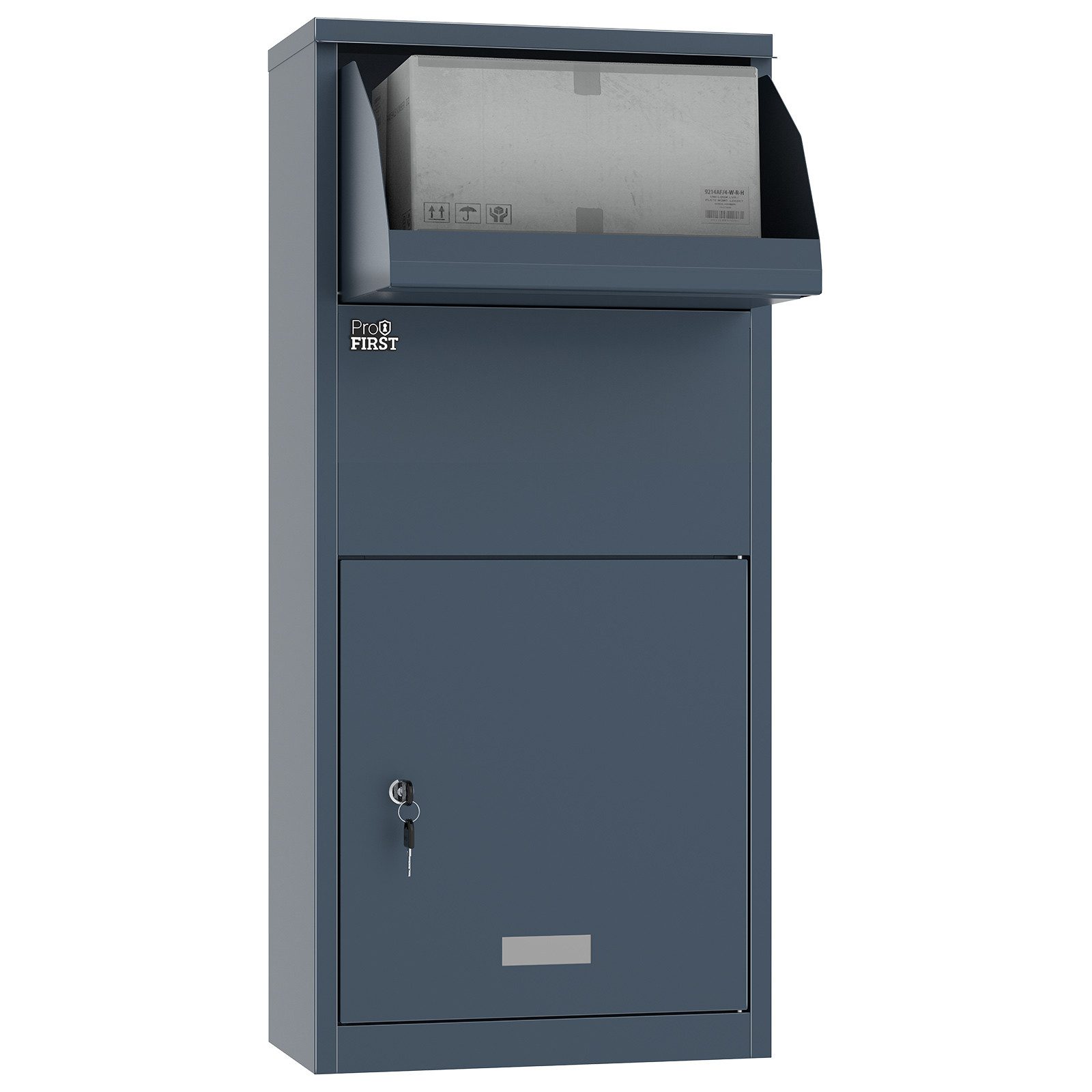 Profirst Paketbriefkasten Paketbox DropGuard Zylinderschloss Anthrazit günstig online kaufen