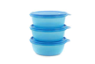 TUPPERWARE Frischhaltedose TUPPERWARE Kühlschrank Hit-Parade 630 ml blau (3) Dose große Hitparade