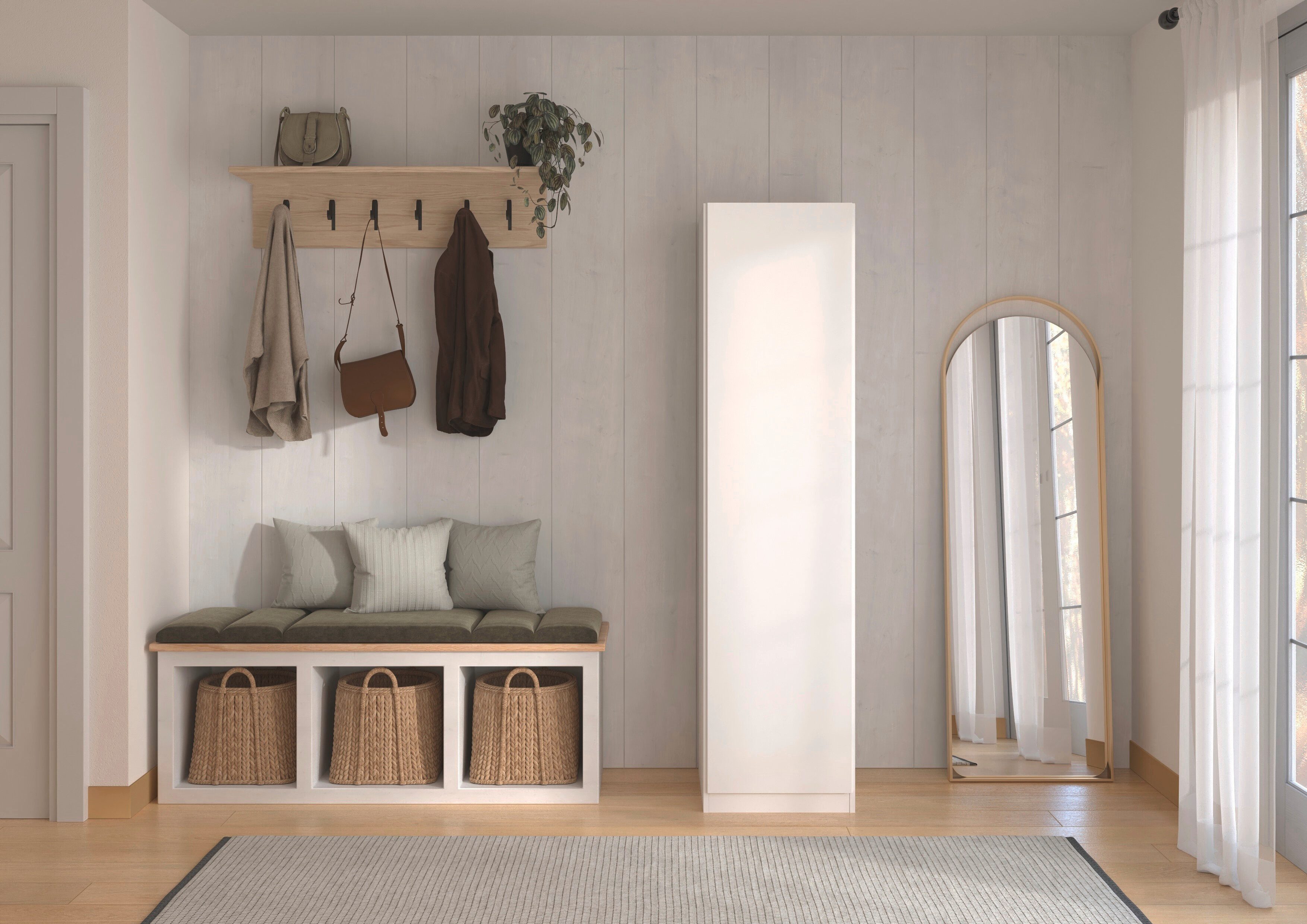 rauch Kleiderschrank Schlafzimmer Garderobe Kinderzimmer WELTNEUHEIT ELVIK by rauch-ONE (3 Ausstattungsvarianten - Breiten 47-405 cm, Höhen 187/212/231 cm) PATE – Bild 2 von 5