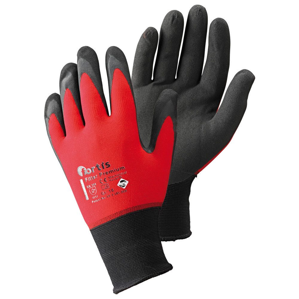 FORTIS Fitter Premium Strickhandschuhe – Größe 11, EN 388, Mit Mikroschaum-Beschichtung Für Hohes Tastgefühl